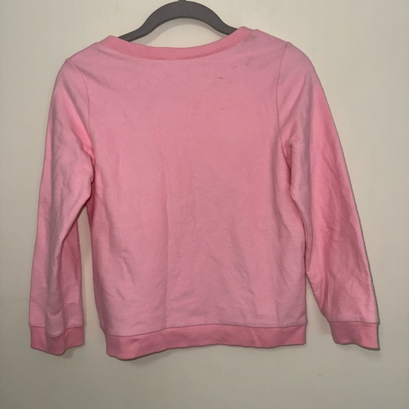 Love Shack Fancy Pink Heart Fleece Sweater Size 8-9Y $125 - Picture 6 of 6